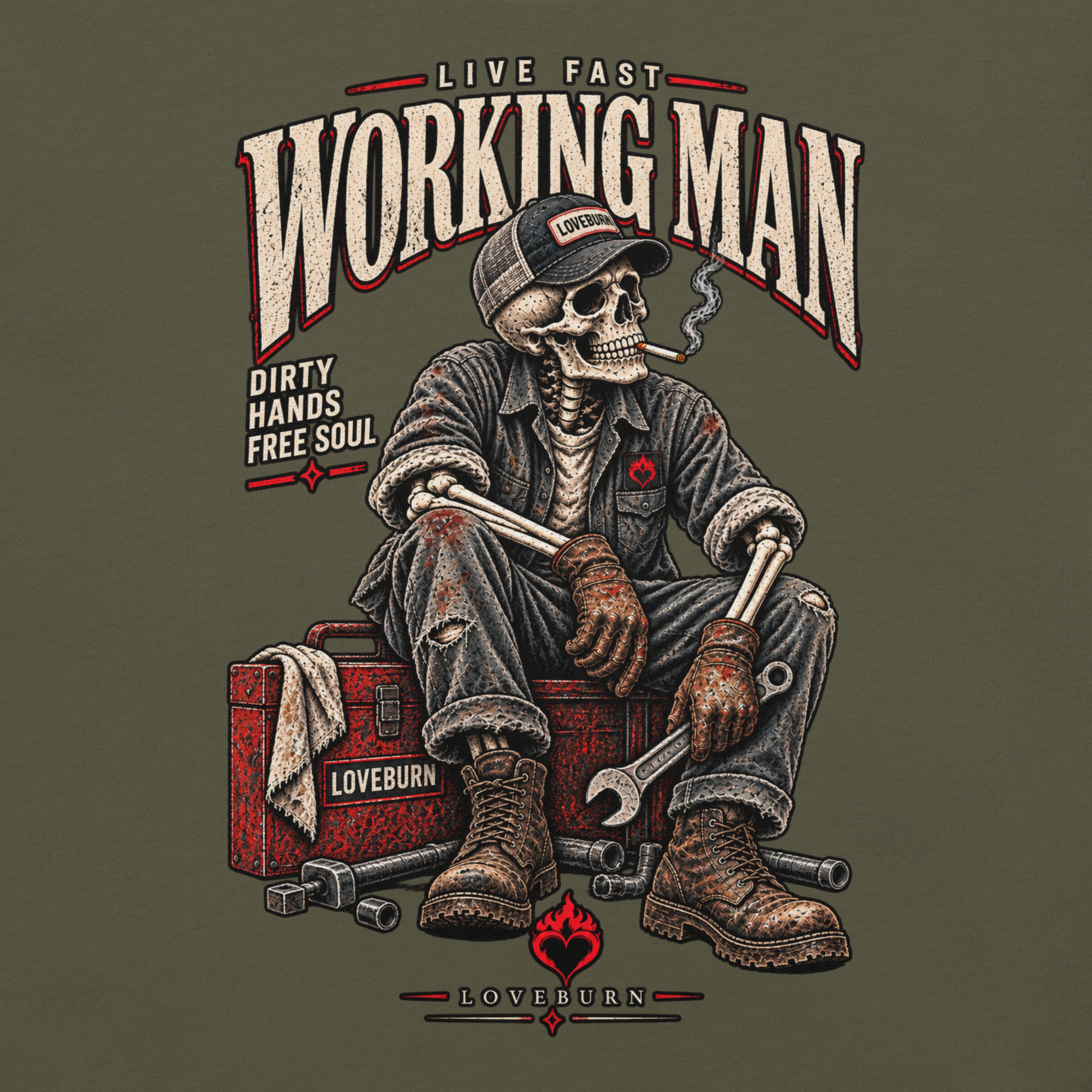 Working Man – The Mechanic Unisex T-Shirt - Image 9
