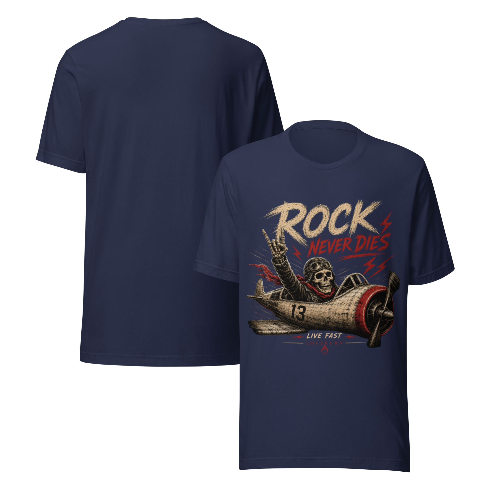 Rock Never Dies – Unisex T-Shirt - Image 5
